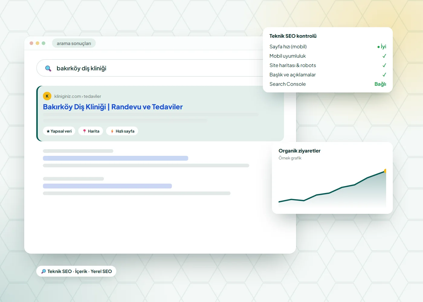 Google SEO Optimizasyonu örnek ekranı