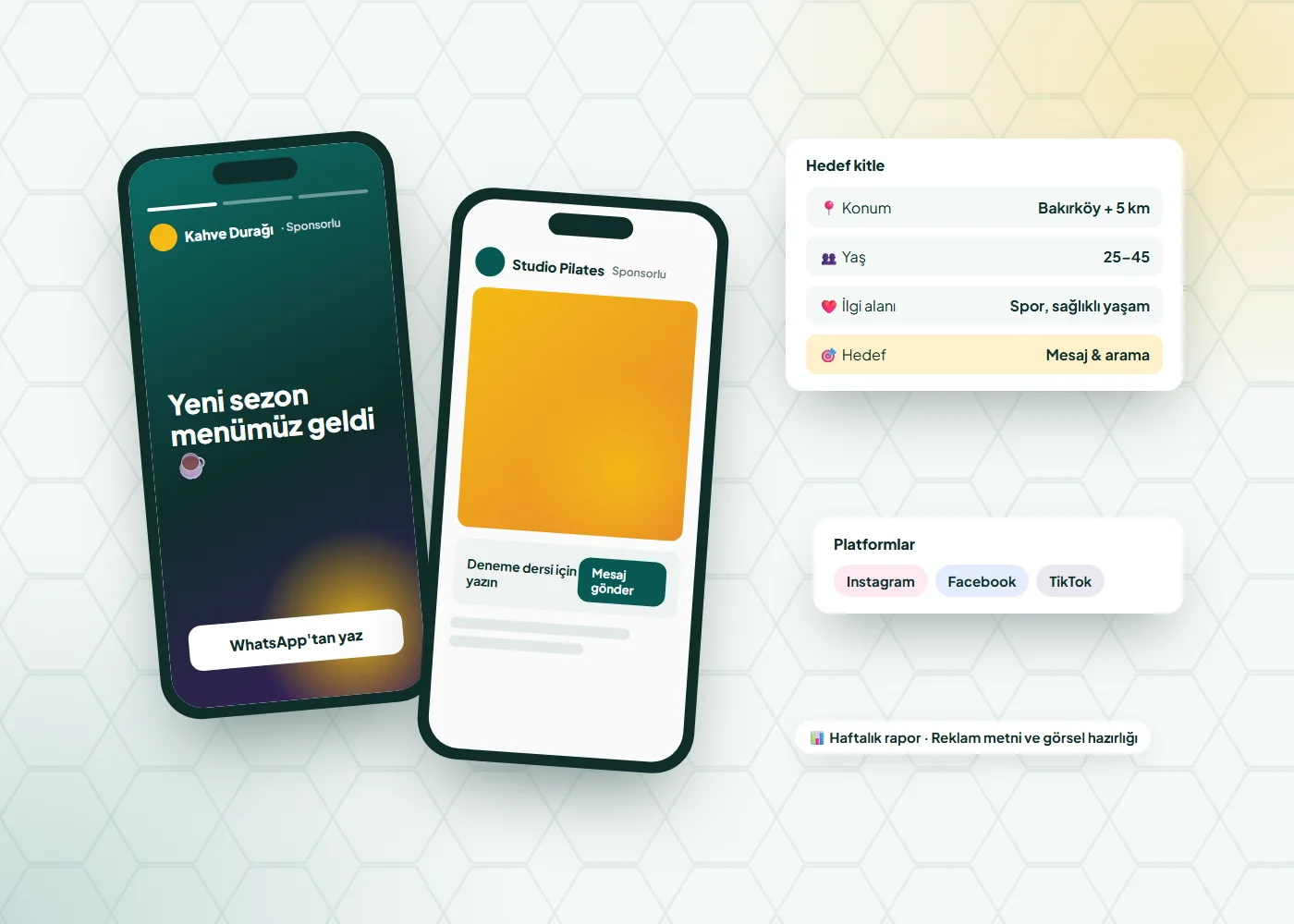 Sosyal Medya Reklamları (Instagram, Facebook, TikTok) örnek ekranı